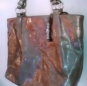 Sag Harbor Shimmery Travel Tote Bag Purse